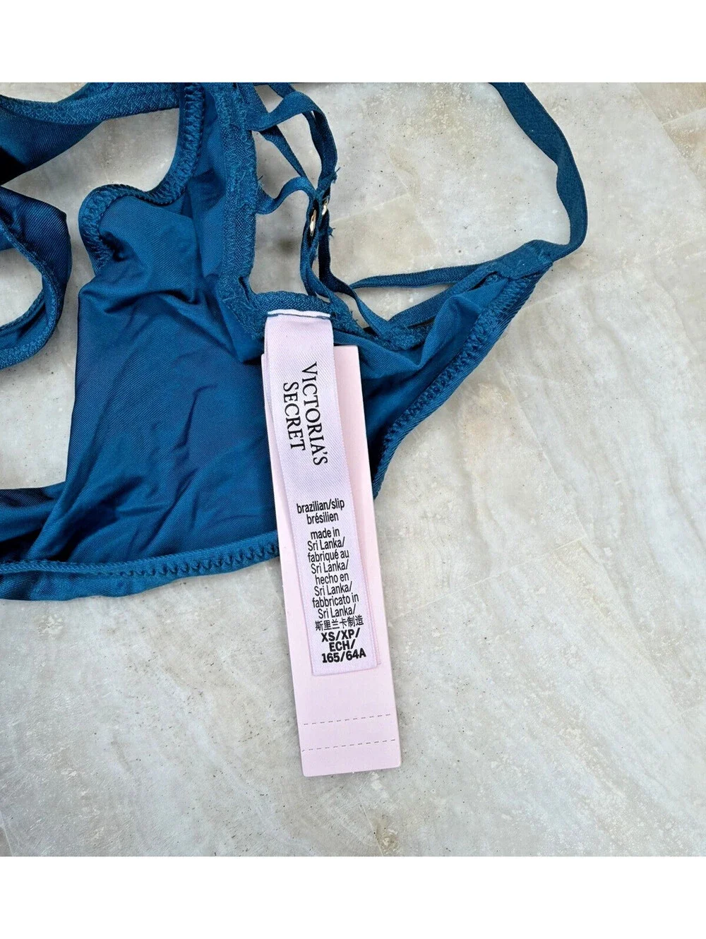Victorias Secret Very Sexy Teal Straps Bra Set Size 32D NWT